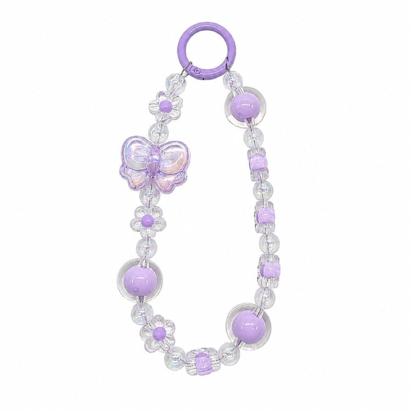 LLAVERO TIPO PULSERA DECORATIVA PARA TELEFONO O CARTERA  WAO BEAUTY 12CM