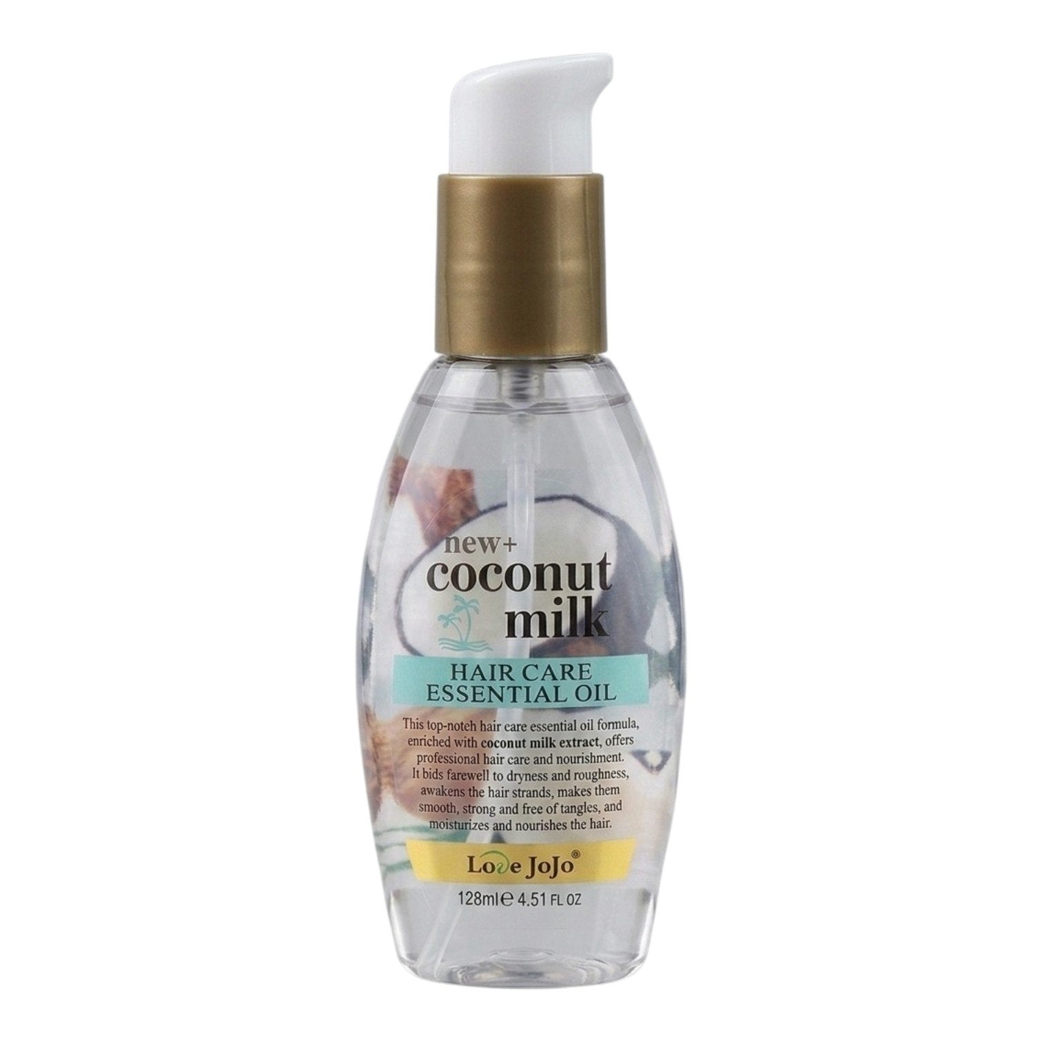 SPRAY NEW+ COCONUT MILK HAIR NUTRIR Y SUAVIZAR EL CABELLO REALZA SU BRILLO NATURAL LOVE JOJO CONT. 128ML