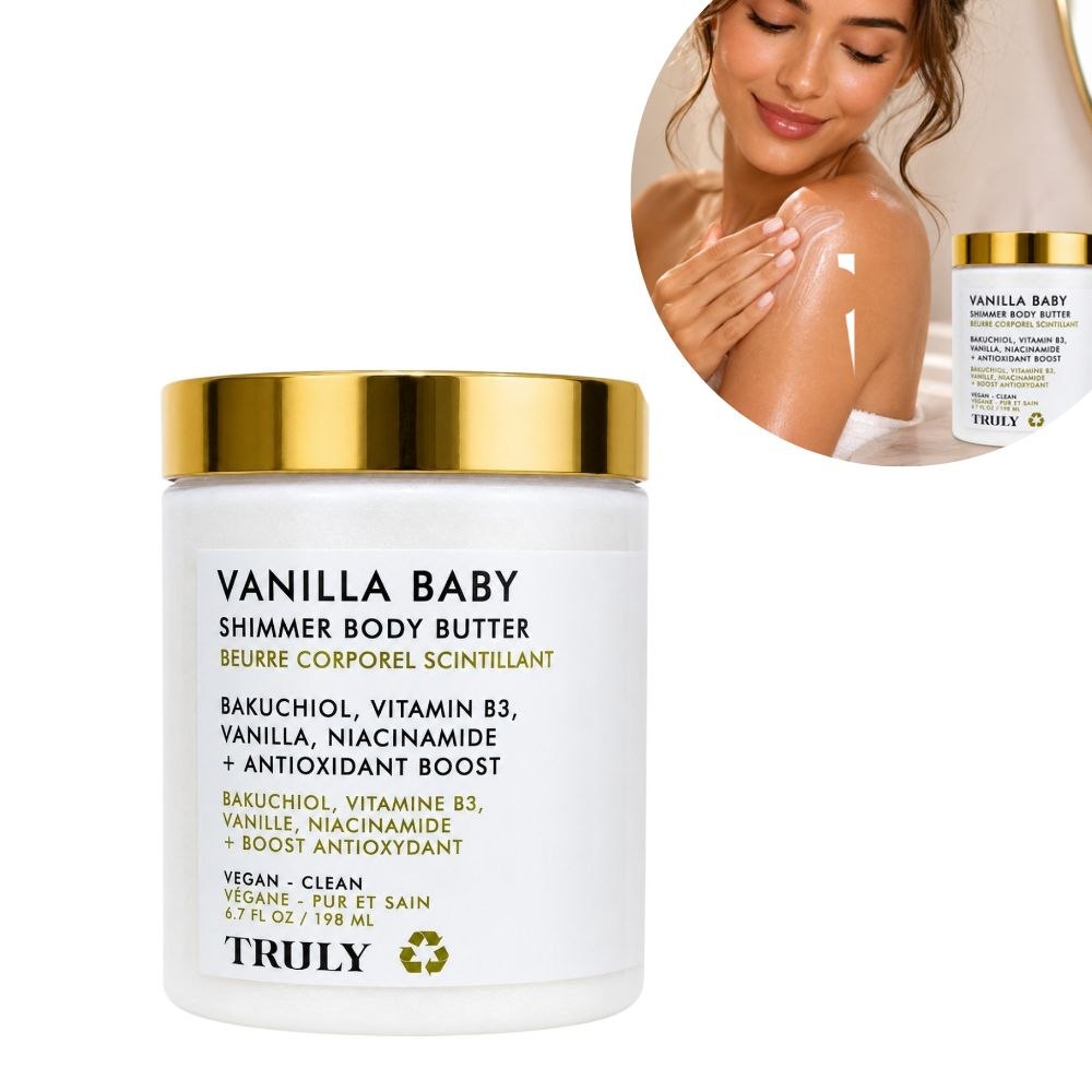 MANTECA CORPORAL ILUMINADORA TRULY VAINILLA BABY 198ML