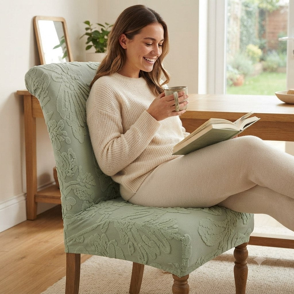 FUNDA ELÁSTICA PROTECTORA Y RENOVADORA PARA SILLAS DE COMEDOR BENELI HOME AJUSTABLE