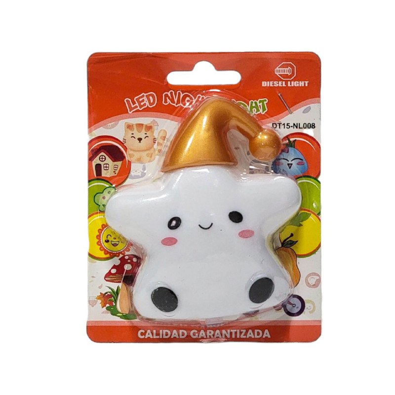 LUZ LED DE NOCHE, TEMATICA DE ESTRELLA PARA NIÑOS, ILUMINACION DE DORMITORIO 3 COLORES LED NIGHT LIGHT, 4 ESTILOS