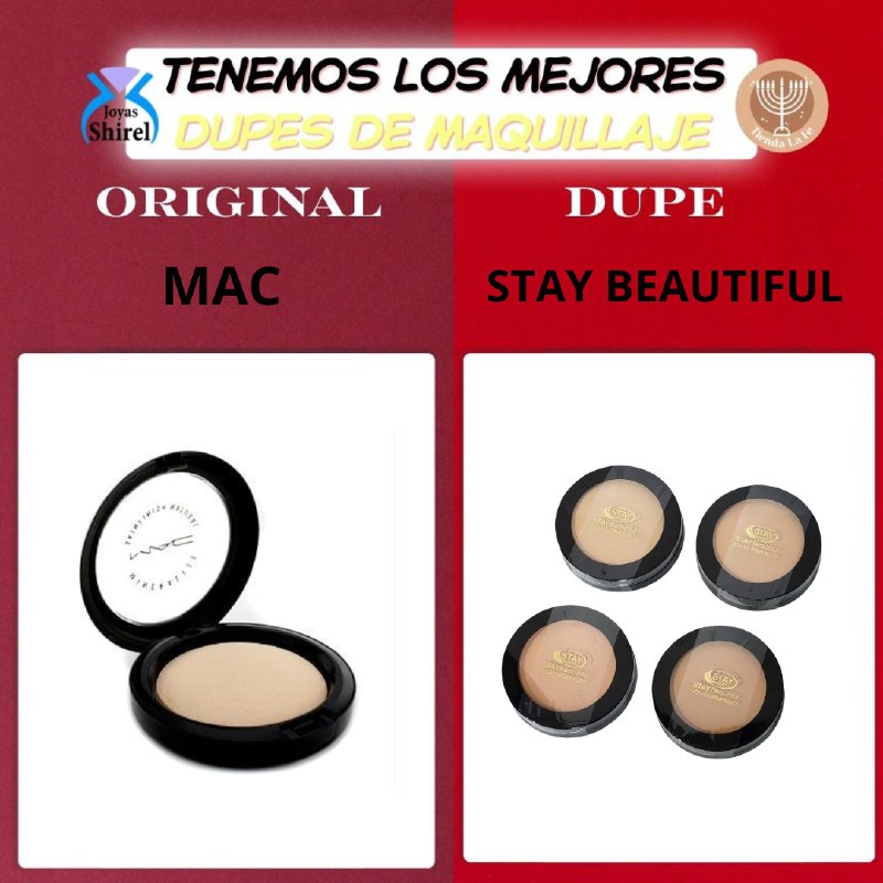 POLVO COMPACTO DELICADO 4 TONOS STAY BEAUTIFUL 11G (DUPE DE MAC)