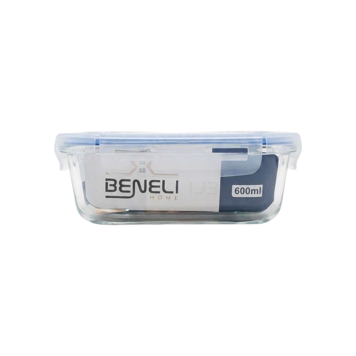 RECIPIENTE DE VIDRIO PARA ALMACENAR Y TRANSPORTAR COMIDAS DE FORMA PRÁCTICA Y SEGURA BENELI HOME 600ML
