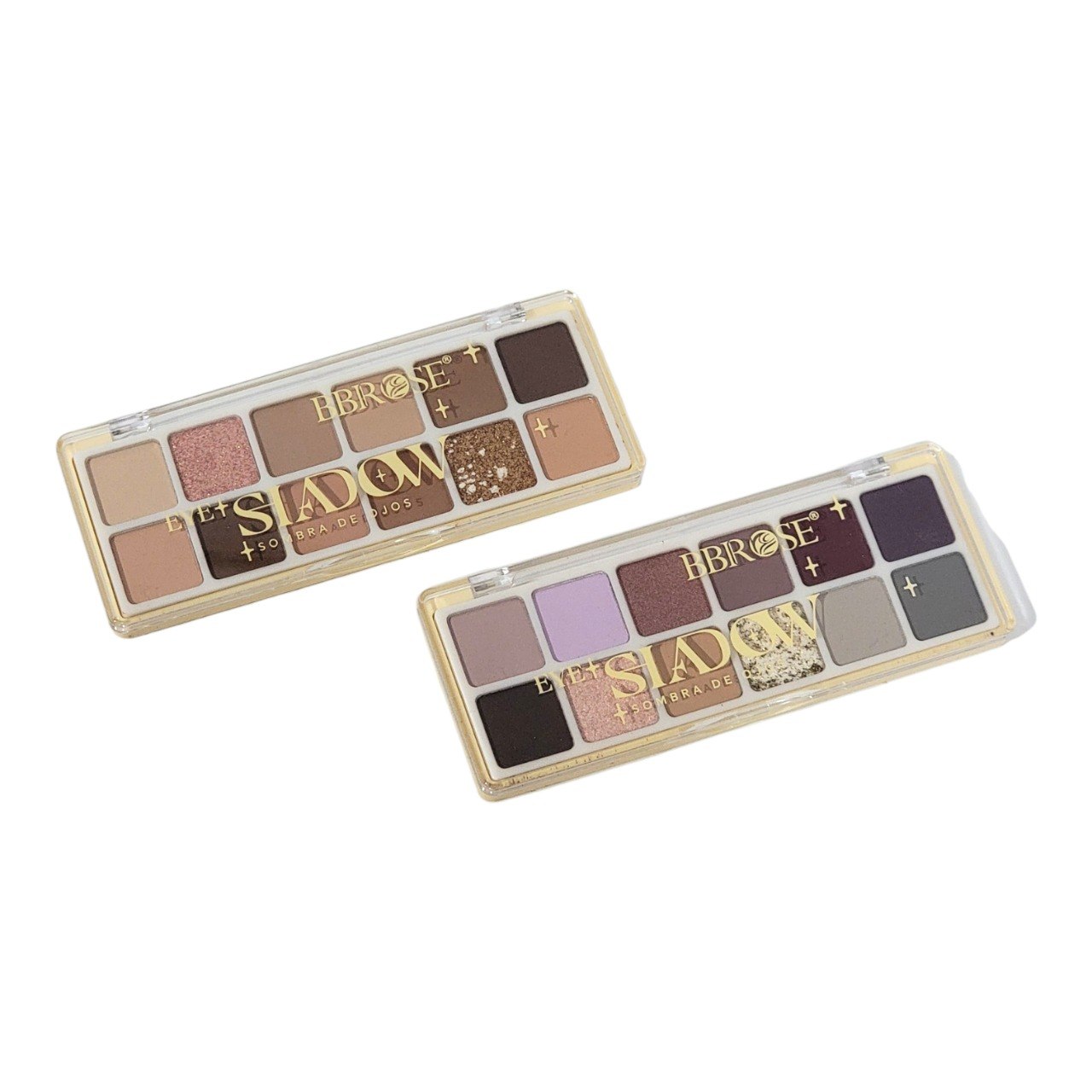 PALETA DE SOMBRAS DE OJOS NEUTRALES Y BRILLANTES 12 TONOS BBROSE 14G