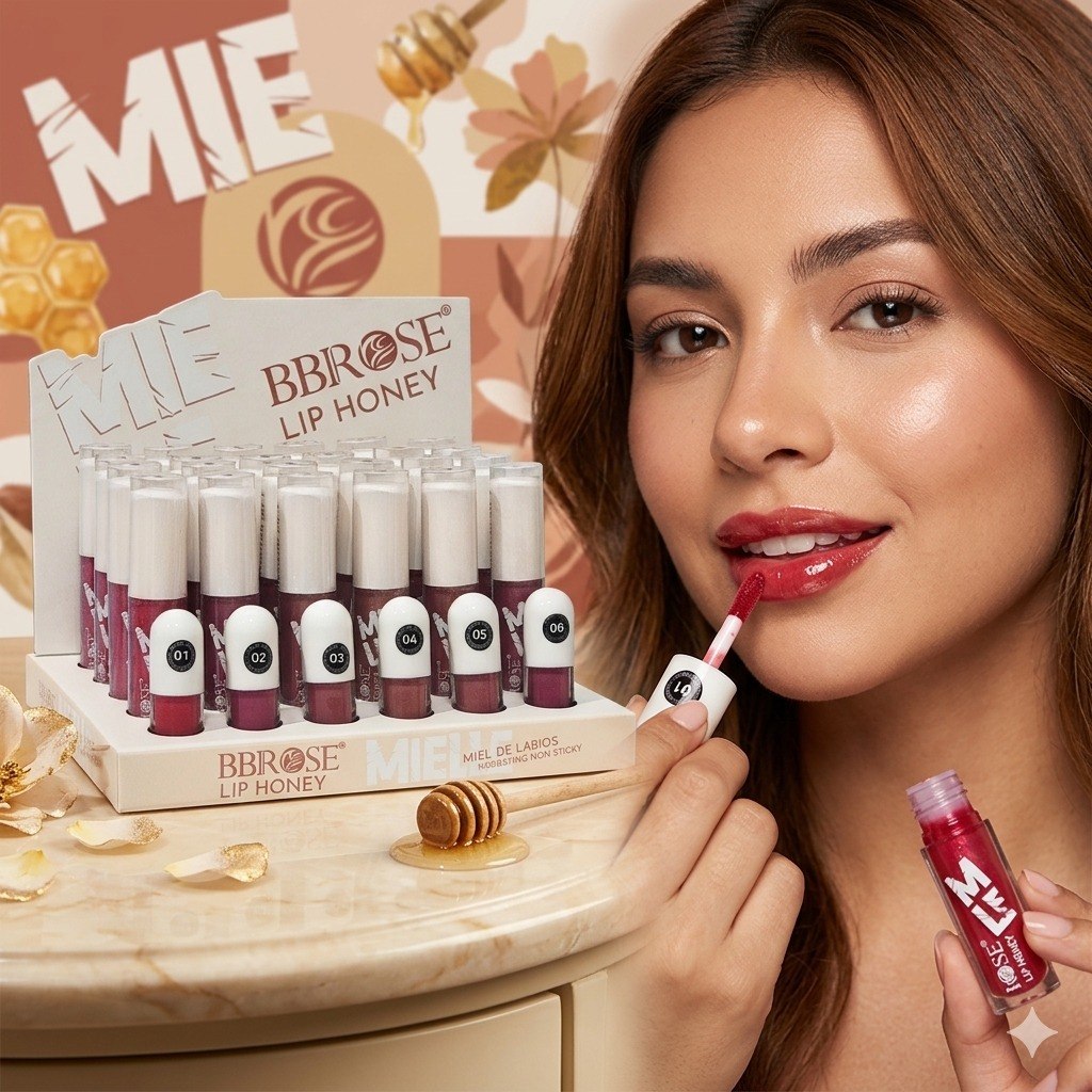 BRILLO LABIAL HIDRATANTE CON EXTRACTO DE MIEL 6 TONOS BBROSE 5G