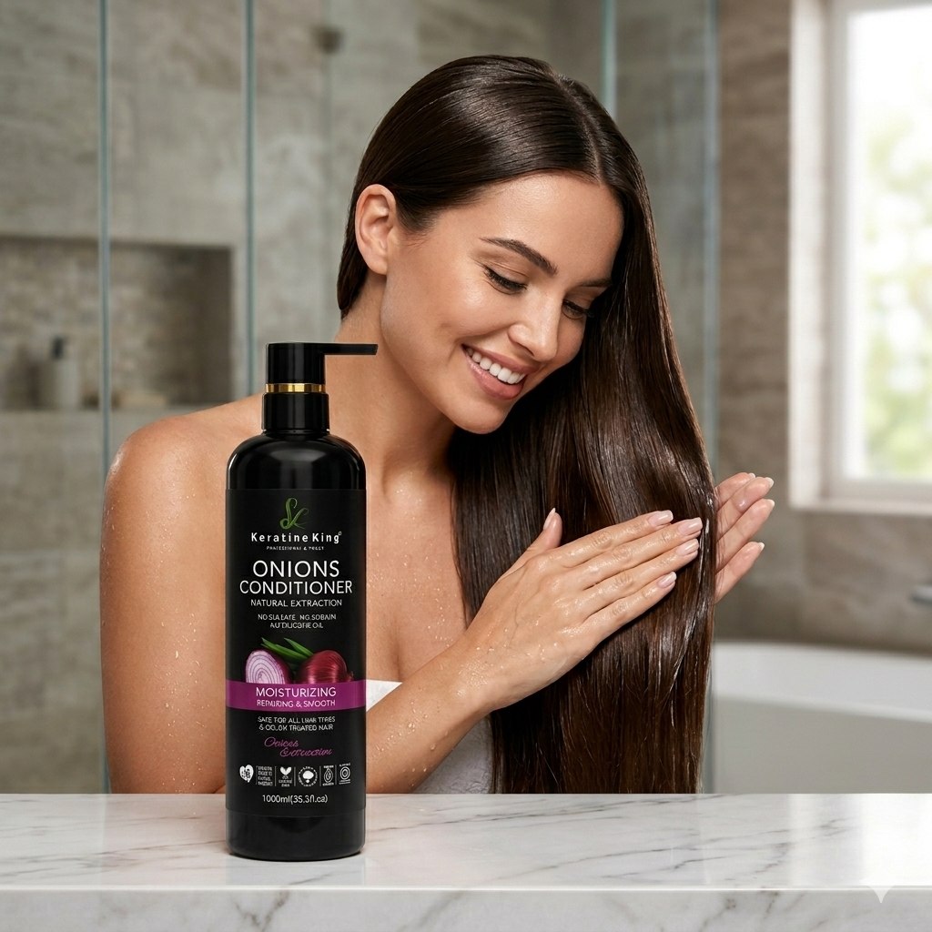 ACONDICIONADOR DE CEBOLLA HIDRATANTE Y REPARADOR KERATINE KING 1000ML