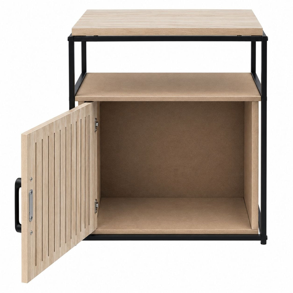 MESA AUXILIAR CON GABINETE DE ALMACENAMIENTO 56CMX24CMX40CM