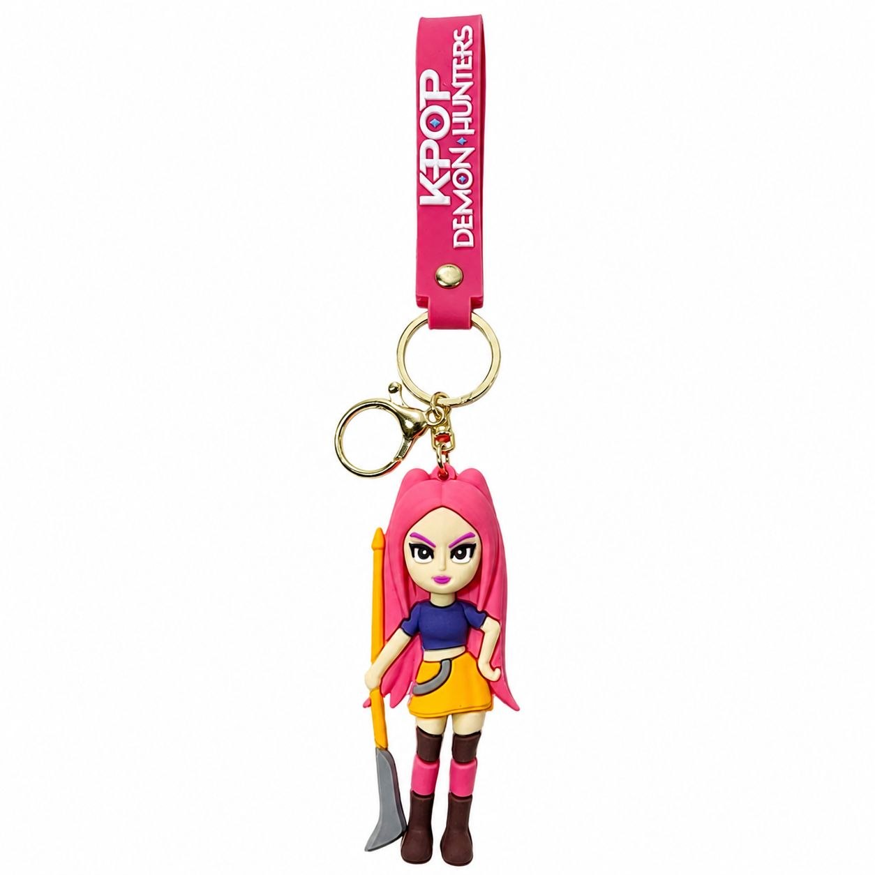 LLAVEROS DE CK-POP DEMON HUNTERS CON BROCHE METALICO