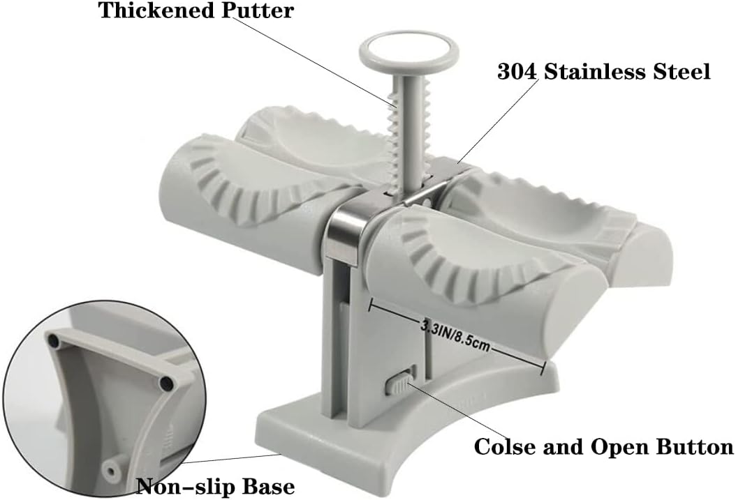 MAQUINA MANUAL PARA HACER DUMPLING Y PASTELITOS RAPIDAMENTE 17X20CM