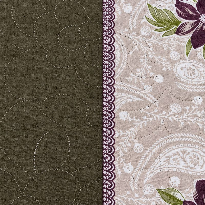 JUEGO DE EDREDON CUBRECAMA REVERSIBLE QUEEN DE 5 PIEZAS BENELI HOME