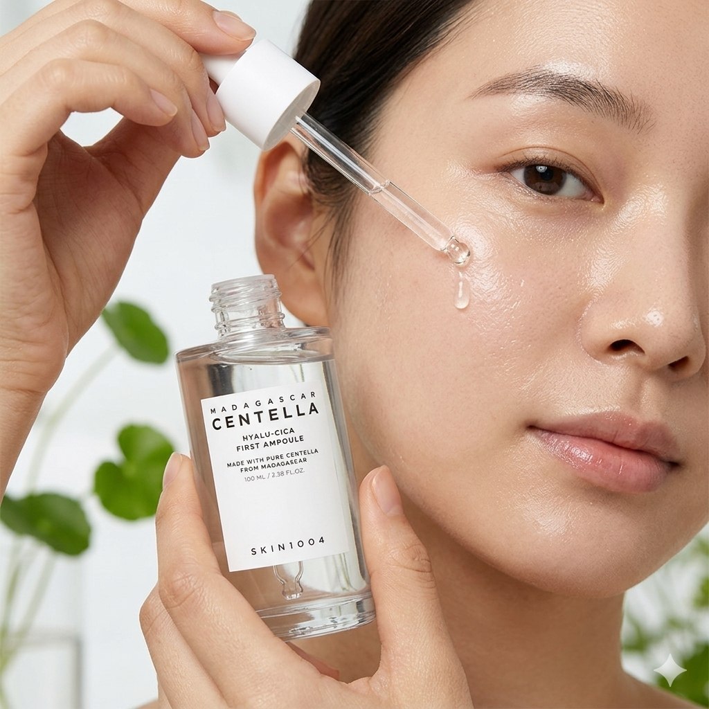 AMPOLLA HIDRATANTE Y DE PREPARACION CON CENTELLA ASIATICA Y ACIDO HIALURONICO SKIN1004 100ML