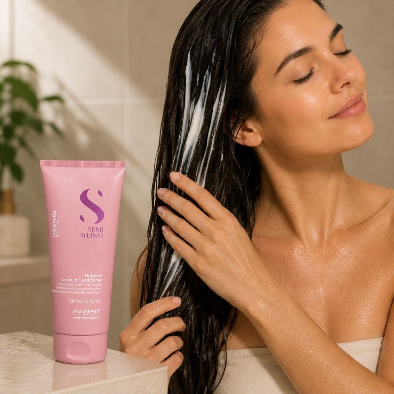 ACONDICIONADOR NUTRITIVO E HIDRATANTE SIN ENJUAGUE PARA CABELLO SECO ALFAPARF 200ML