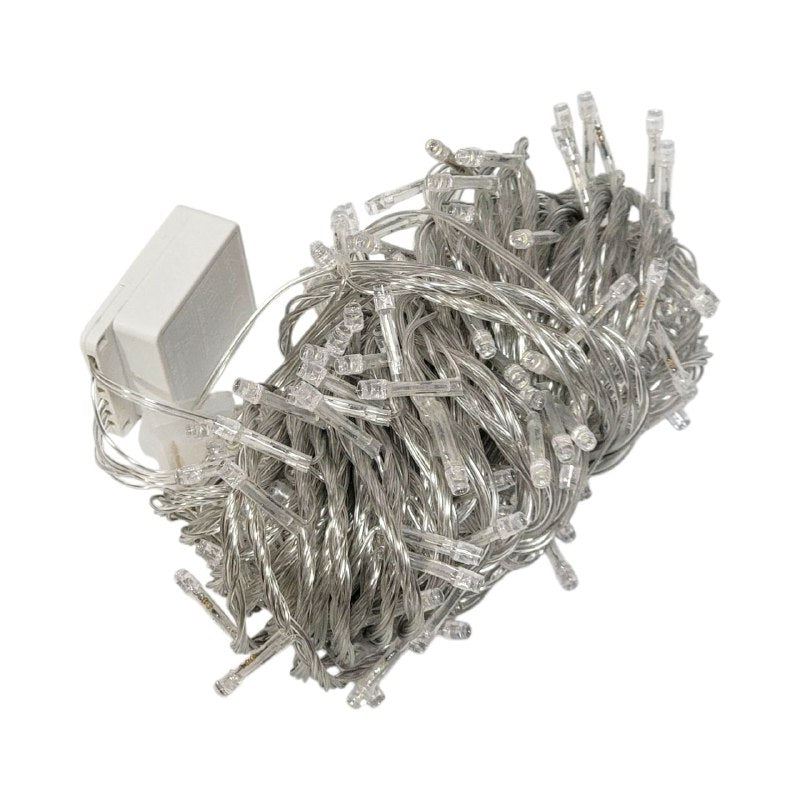 LUCES DECORATIVAS NAVIDEÑAS 200 LUCES LED DE LUZ BLANCA 15X7.5X9CM