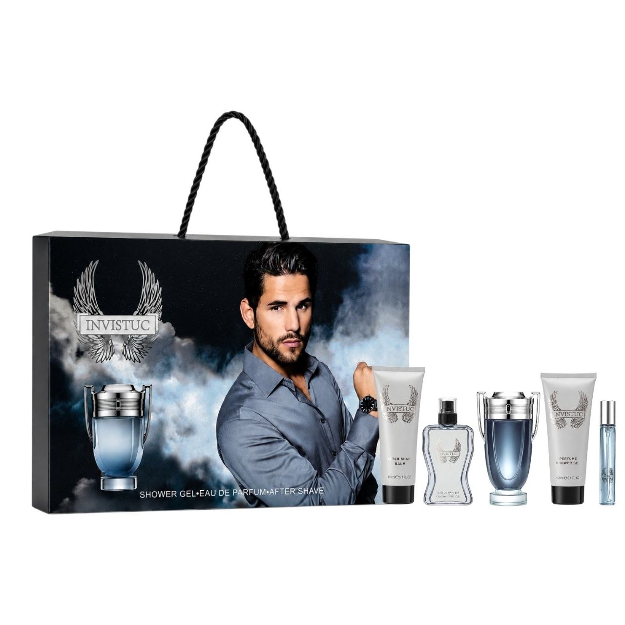 SET INVICTUS EDT 100ML, EDT 15ML, BODY MIST 100ML, SHOWER GEL 150ML, AFTER SHAVE 150ML (H)