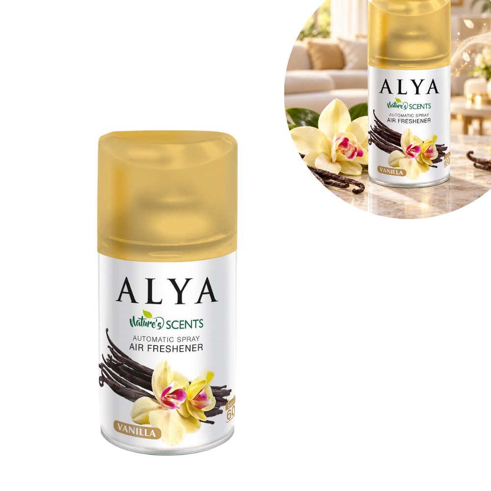 REPUESTO AMBIENTADOR SPRAY AUTOMÁTICO AROMA VAINILLA ALYA NATURE'S 250ML