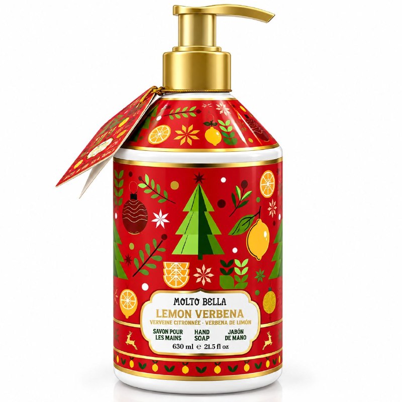 JABON LIQUIDO PARA MANOS SUAVE CON AROMA A VERBENA DE LIMON MOLTO BELLA 630ML