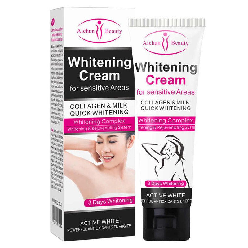 CREMA CORPORAL BLANQUEADORA NATURAL PARA LAS AXILAS POST-DEPILATORIO AICHUN BEAUTY 50ML