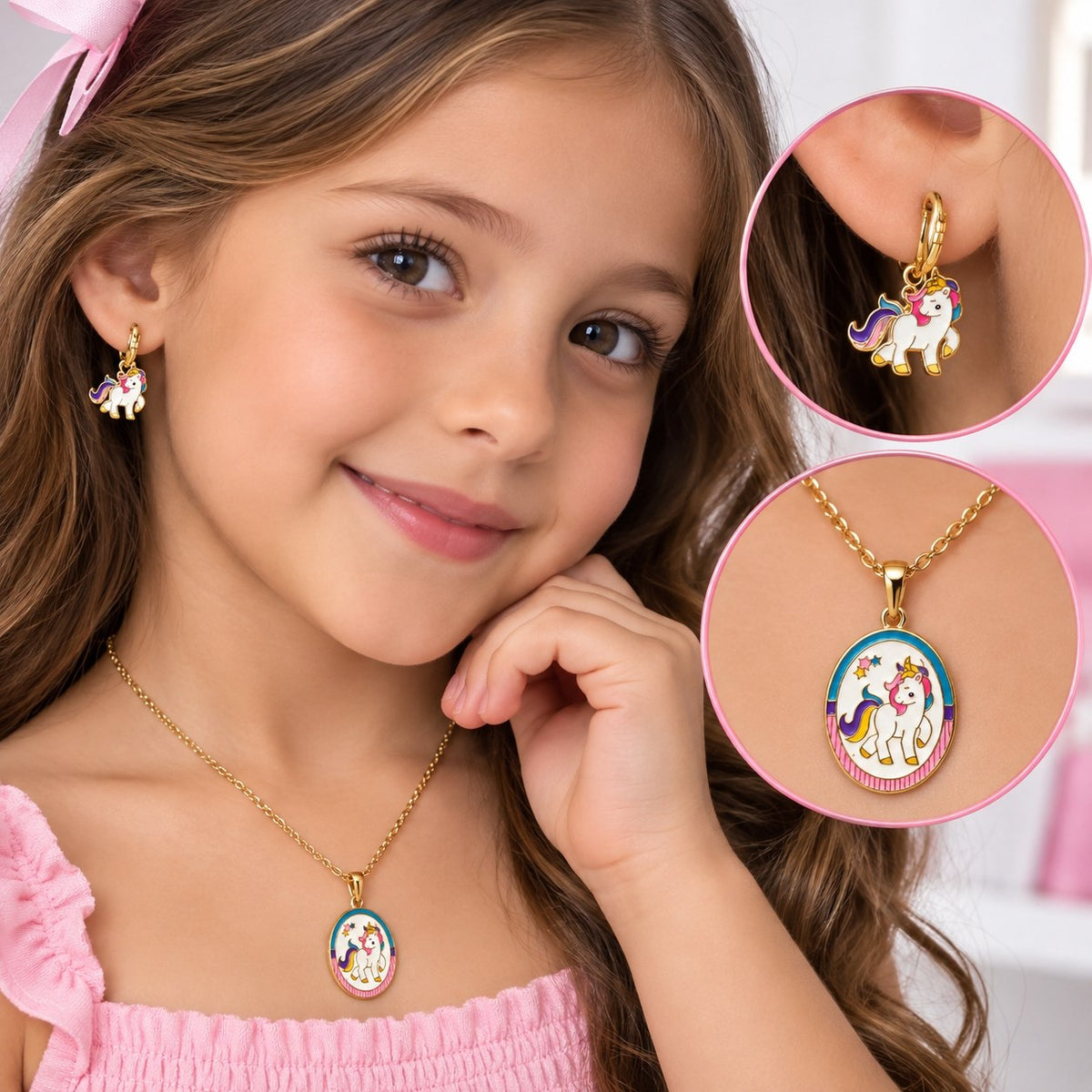 SET DE ENCHAPE STAINLESS STEEL PARA NIÑA