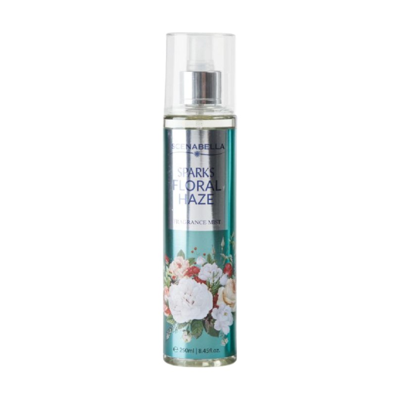 SPLASH SCENABELLA SPARKS FLORAL HAZE 250ML (M) (AROMA SIMILAR BATH AND BODY WORKS DRESSED IN WHITE)