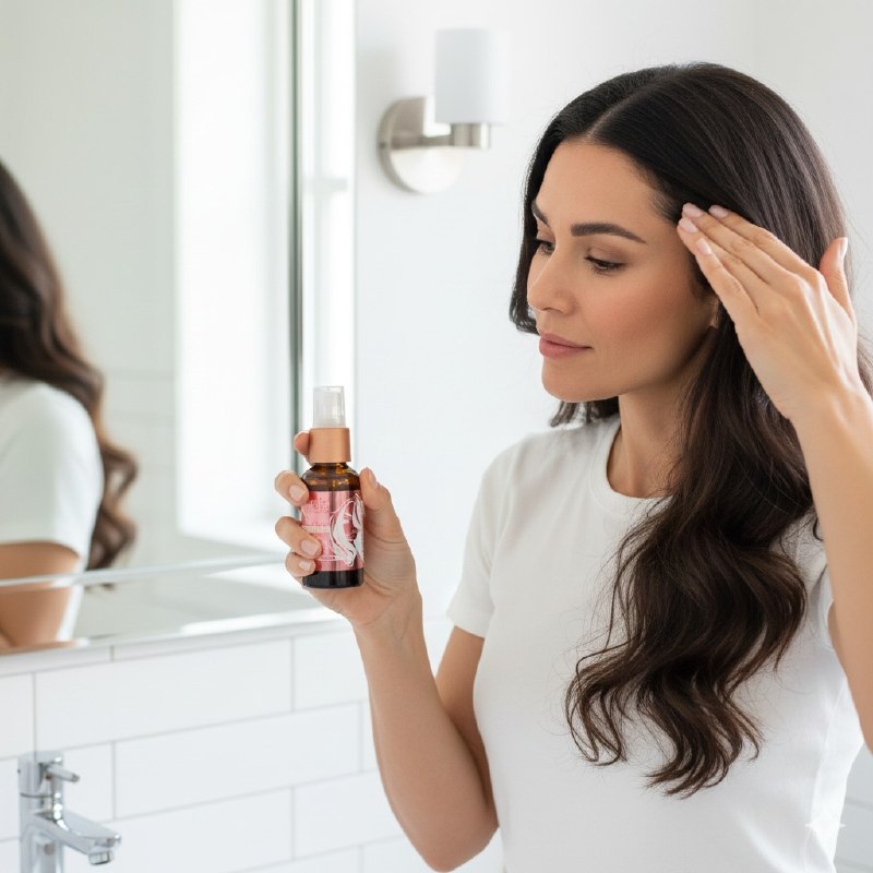 ACEITE PARA EL CABELLO TONICO MINOXIDIL CON ARANDANOS NEGROS PARA EL CRECIMIENTO DEL PELO KARICIA 30ML