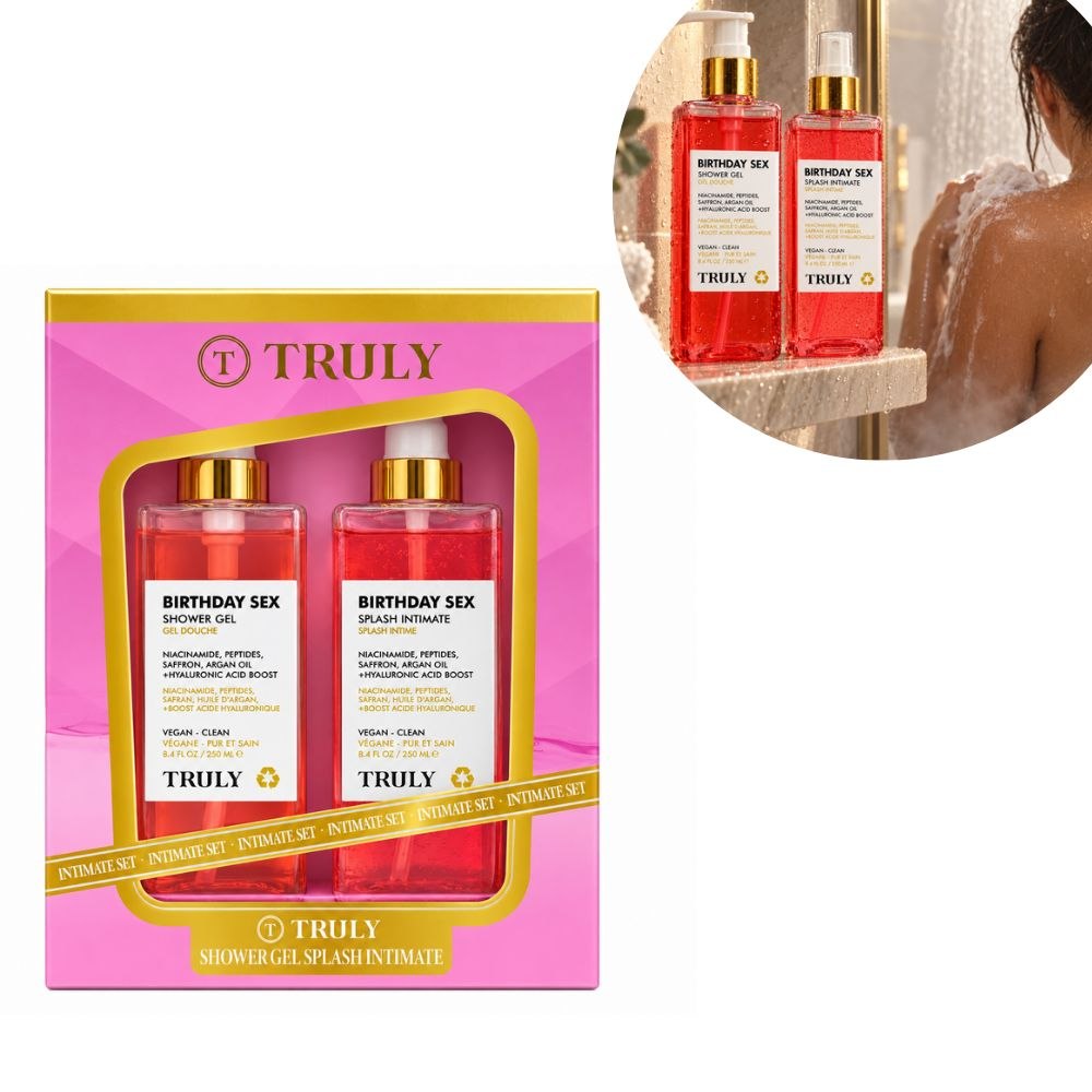 SET TRULY BIRTHDAY SEX SHOWER GEL 250ML SPLASH INTIMATE 250ML (M)
