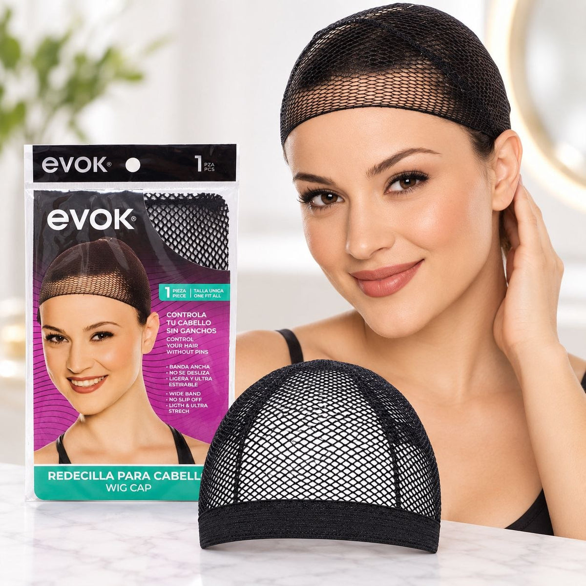 REDECILLA PARA CABELLO DE BANDA ANCHA Y ALTA ELATICIDAD EVOK 1UND