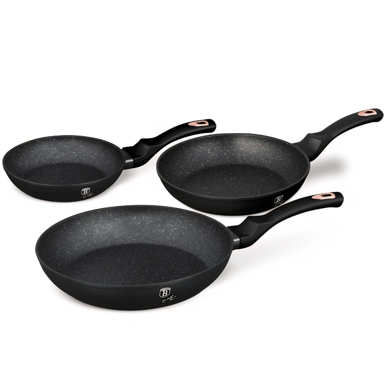SET DE SARTENES ANTIADHERENTES DE MARMOL 3PCS BERLINGERHAUS