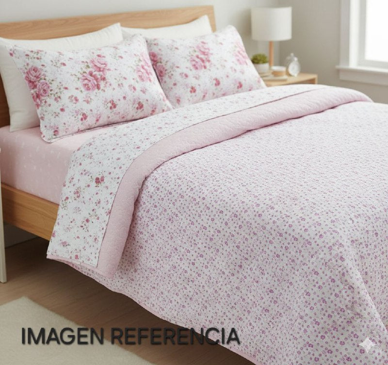 JUEGO DE SABANAS CAMERA TIPO EDREDON REVERSIBLE DE 3PCS KING BENELI HOME
