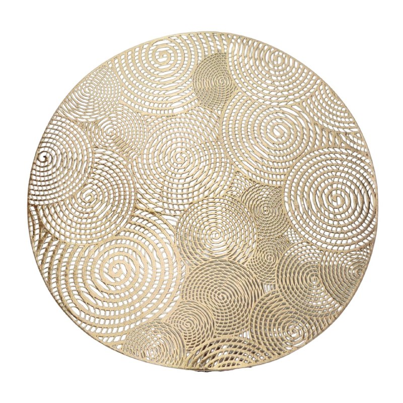 MANTELES INDIVIDUALES REDONDOS NAVIDEÑOS PARA COMEDOR DE COCINA DE PVC 38CM