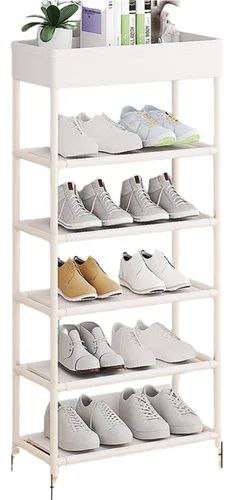 ORGANIZADOR ZAPATERA PLASTICA DE 6 NIVELES, AHORRO DE ESPACIO, ALMACENA HASTA 10 PARES DE ZAPATOS STORAGE SHOE RACK 98.5X21.5X40CM