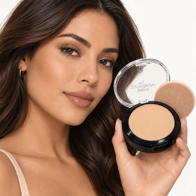 POLVO COMPACTO MATIFICANTE CON PROTECCION SOLAR TONO NATURAL BEIGE 04 ITALIA DELUXE 8G