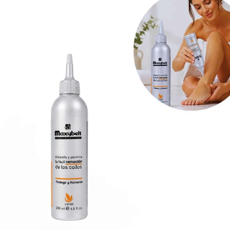 LOCION SUAVIZANTE ABLANDADORA Y REMOVEDORA DE CAYOS MAXYBELT PROFESSIONAL 200ML