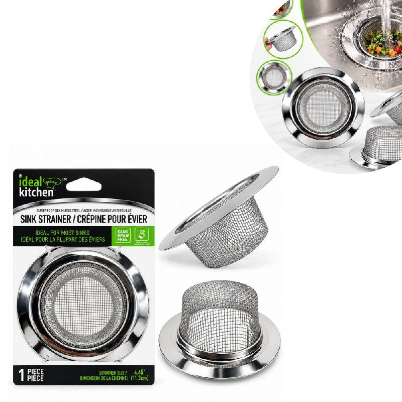 FILTRO DE ACERO INOXIDABLE PARA DESAGÜE DE FREGADERO IDEAL KITCHEN 11.3CM