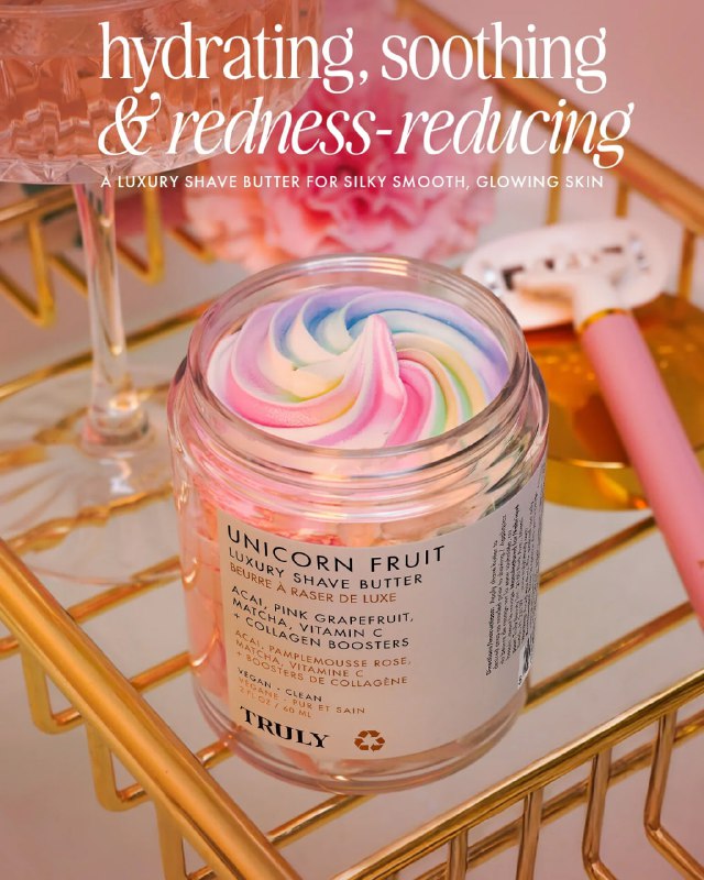CREMA CORPORAL MANTECA PARA DESPUES DE AFEITAR DE LUJO DE AGUA DE ROSAS Y VITAMINA C TRULY 60ML