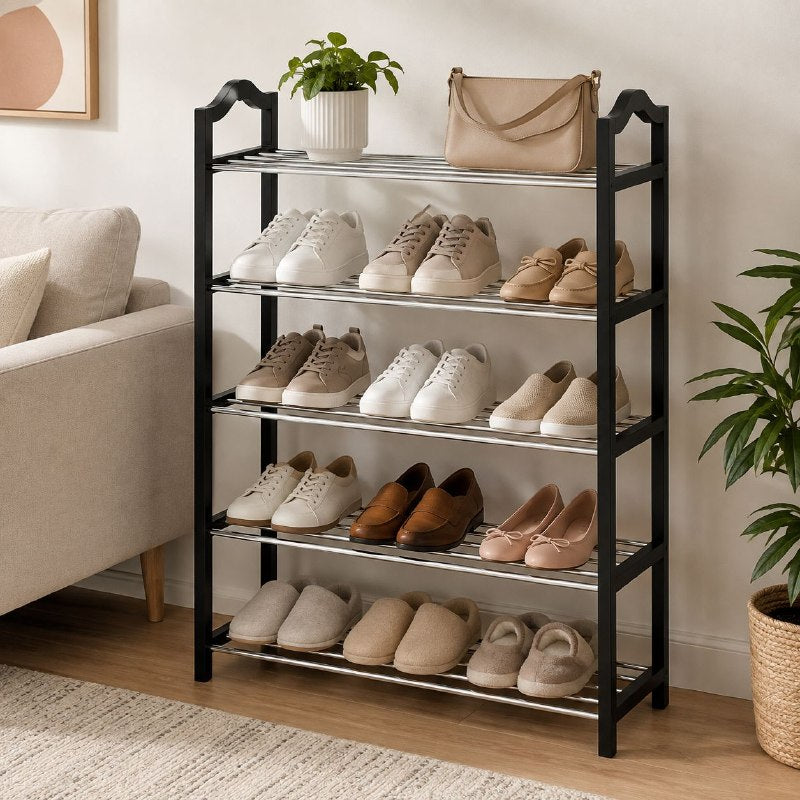 ORGANIZADOR ZAPATERA DE 5 NIVELES 55.5X25.5X77.5CM