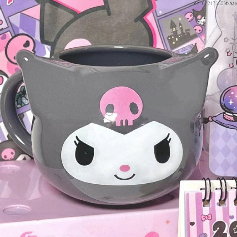 TAZA DE CERAMICA, RESISTENTE AL CALOR, MANGO CREATIVO DISEÑO KUROMI