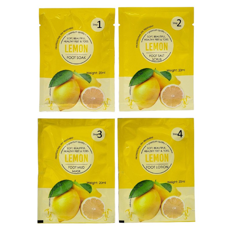 SET DE CUIDADO PARA PIES 4 EN 1 CON ESENCIA DE LIMON