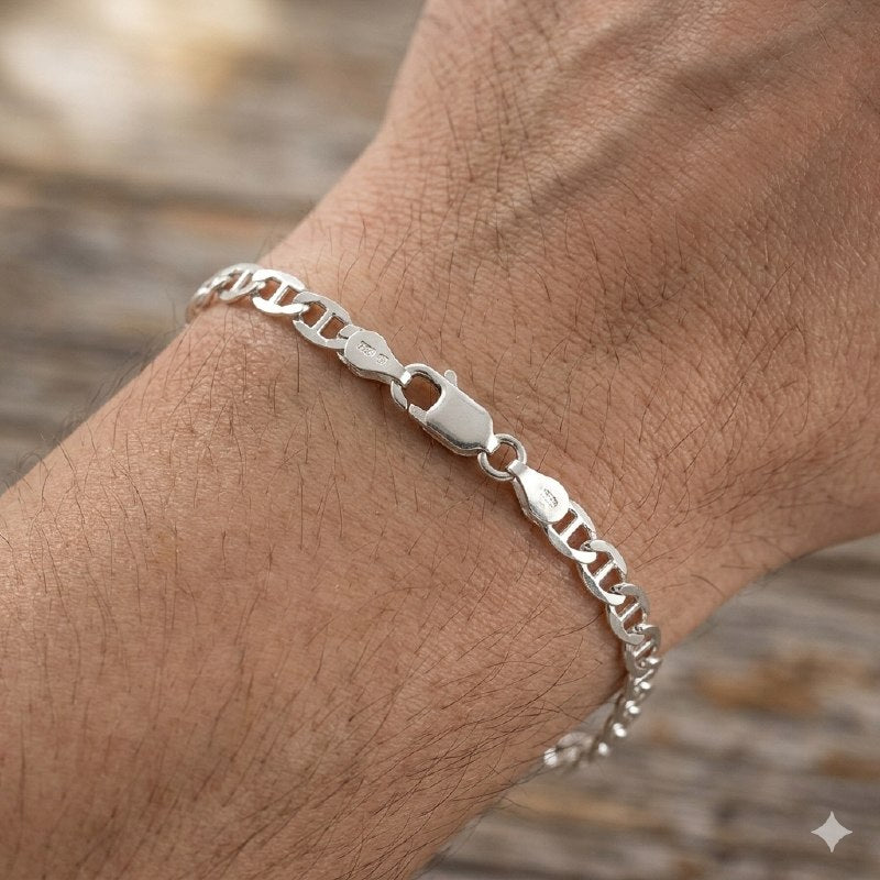 PULSERA DE PLATA 9.25 PARA HOMBRE PESO: 3.3G