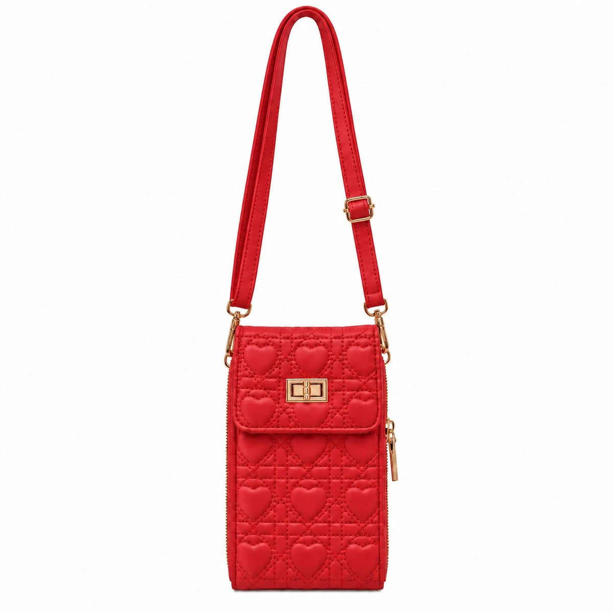 CARTERA PARA CELULAR Y ACCESORIOS CON CORREA AJUSTABLE SOFIAZUL 18X10CM