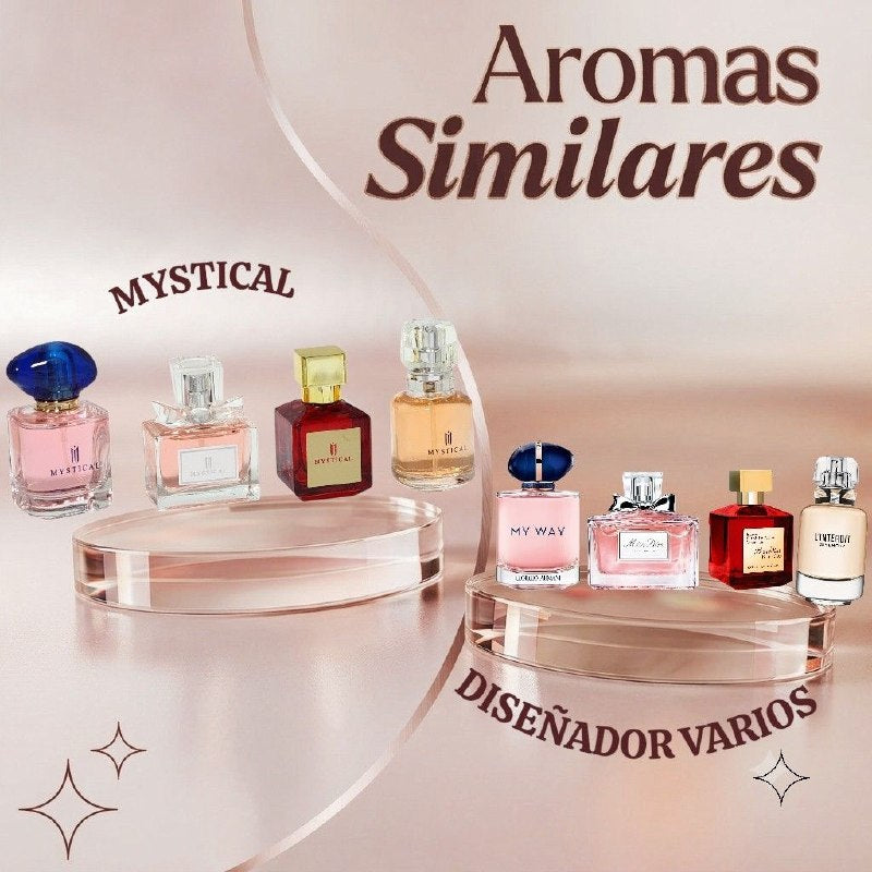 SET DE 4 MINI PERFUME ECONÓMICOS MYSTICAL EDP 4X30ML