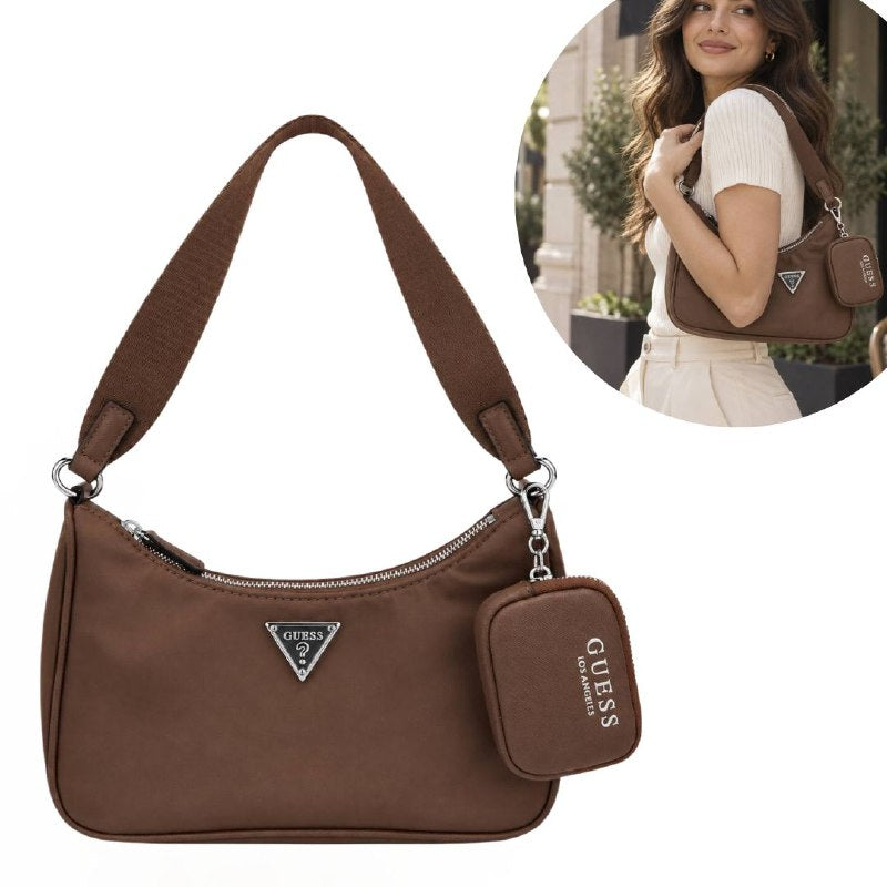 CARTERA ORIGINAL GUESS PARA DAMA INCLUYE: MINI MONEDERO, MEDIDA 8X10CM MEDIDA 15X24CM