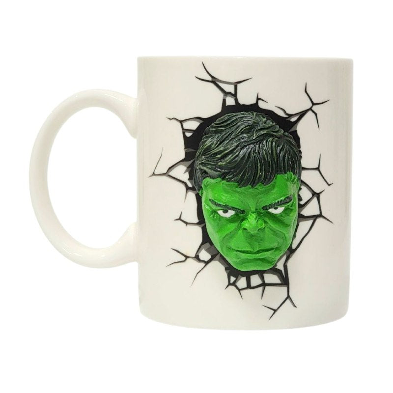 TAZA DE CERAMICA, RESISTENTE AL CALOR, MANGO CREATIVO DISEÑO AVENGERS INFINITY WAR HULK