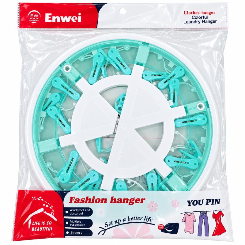 GANCHO TENDEDERO CIRCULAR DE ROPA INTEIOR Y PRENDAS PEQUEÑAS ENWEI 33CM