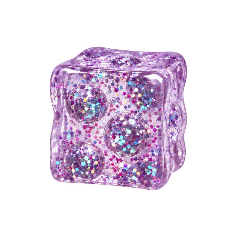 JUGUETE CUBO SENSORIAL ANTIESTRES FLEXIBLE DE GEL PARA NIÑOS 6X6CM