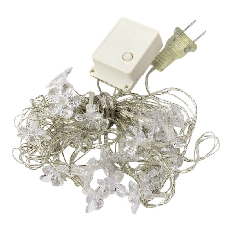 LUCES DECORATIVAS NAVIDEÑAS GUIRNALDA LED, PERFECTA PARA ARBOLES Y ESPACIOS INTERIORES O EXTERIORES, CAMBIOS DE LUZ BLANCA 9 DISEÑOS