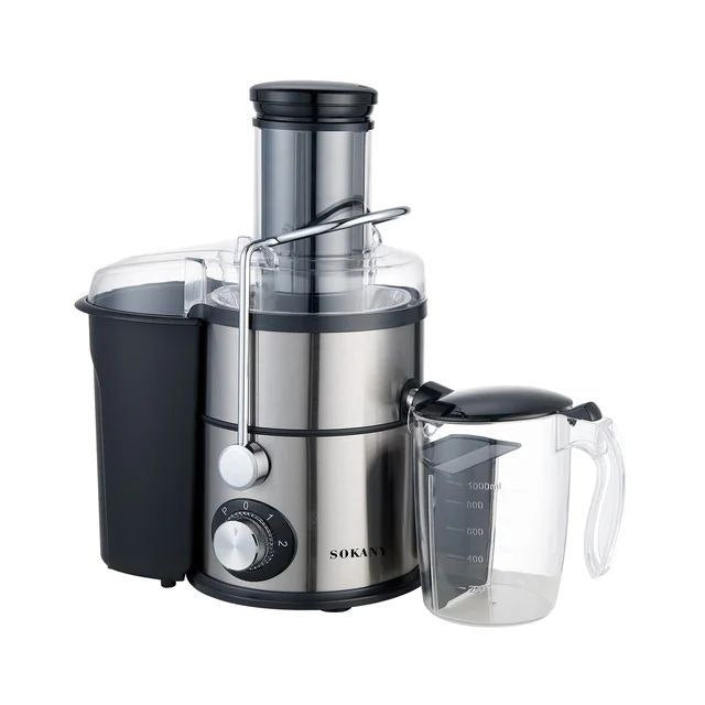 MAQUINA EXTRACTOR DE JUGO, EXPRIMIDOR DE JUGOS DE 1200W FUERZA, 2 VELOCIDADES, ALTA JUGOSIDAD SK-03009 SOKANY