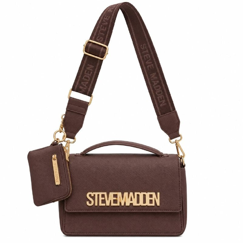 CARTERA ORIGINAL STEVE MADDEN CON CORREA INTERCAMBIABLE PARA DAMA INCLUYE MINI MONEDERO, 8X11CM 15X20CM
