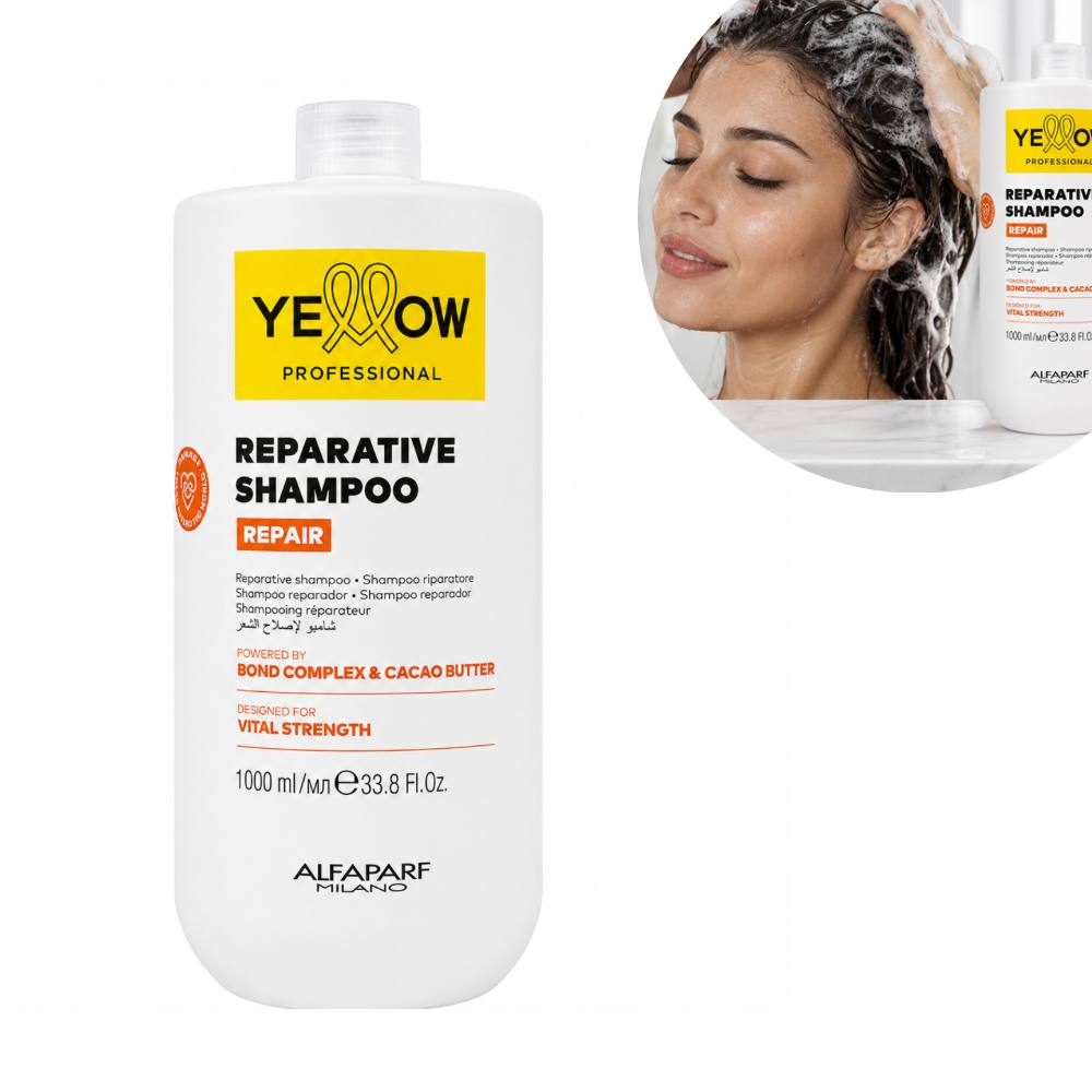 SHAMPOO REPARADOR CABELLO DAÑADO Y DEBILITADO YELLOW PROFESSIONAL 1000ML 1 UND