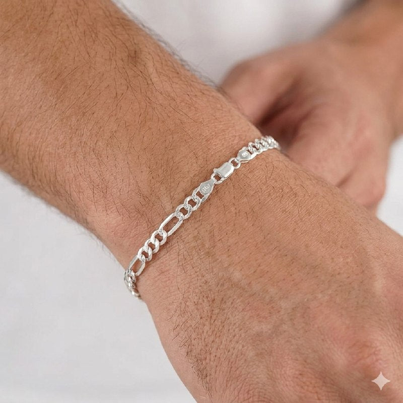 PULSERA DE PLATA 9.25 PARA HOMBRE PESO: 4.3G
