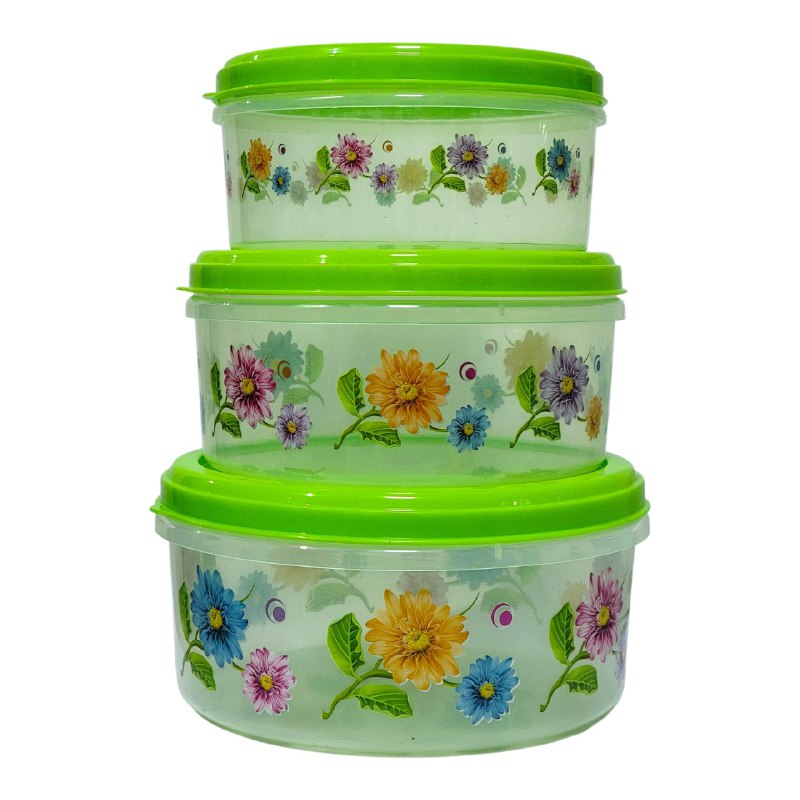 SET DE RECIPIENTES PANAS PARA ALIMENTOS 3UND 13X25C 11X23CM 10X20CM